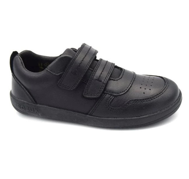 Bobux Kid+ Leap Black School Shoe (matte)