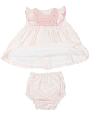 Korango | Timeless Hand Smocked Blouse & Frill Pant