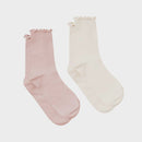 Pretty Brave - 2pk Girls Ruffle Crew Socks
