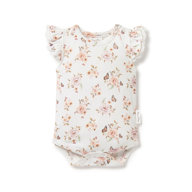 Aster & Oak | Butterfly Garden Lace Onesie