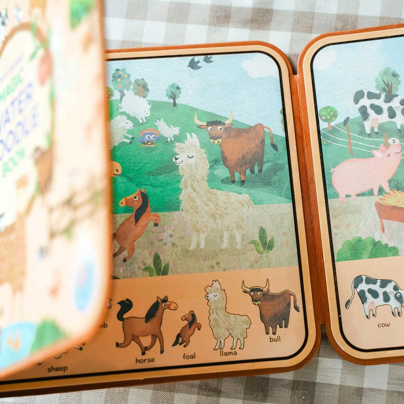 Mieredu | Magic Water Doodle Book -FARM ANIMALS