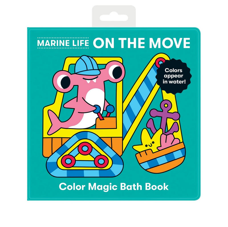 Mudpuppy | Marine Life On the Move Color Magic Bath Book