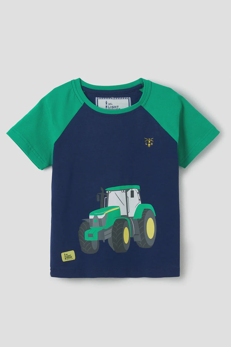 Lighthouse Mason T-shirt -  Pea Green Tractor