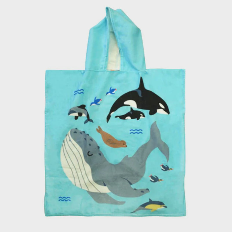 MOANA ROAD KIDS BEACH HOODIE TOWEL - UNDER THE SEA