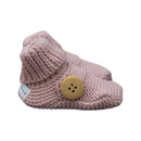 Korango | Knitted Booties -Dusty Pink