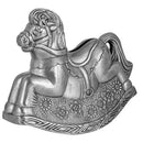 Pewter Plate Rocking Horse Money Bank