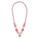 Pink Poppy | My lovely Pink Heart Charm Stretch Beaded necklace