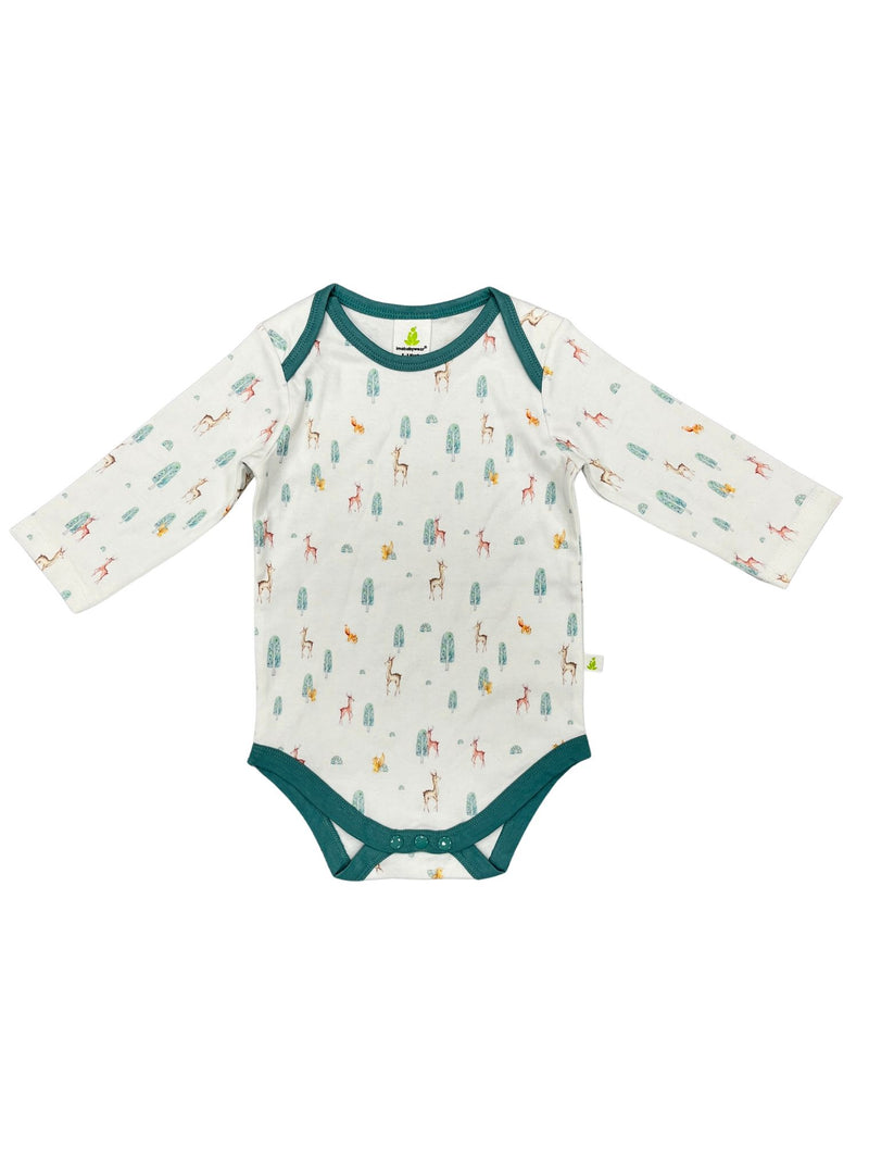 Imababywear | Baby's Long Sleeve Bodysuit - Taiga Deer