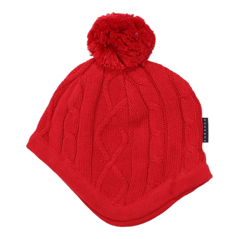 Korango | Unisex Textured Knit  Beanie - Navy or Red