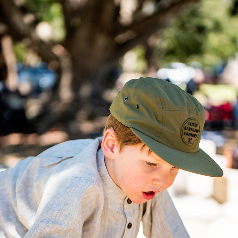 Little Renegade Company | 5 Panel Cap - Olive RRP $39.99