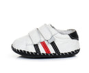 Little Chic | White w/ Black & Red Boys Shoe
