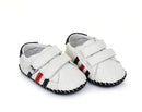Little Chic | White w/ Black & Red Boys Shoe