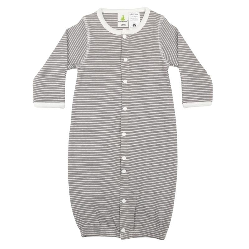 Convertible Sleepsuit - Granite Stripes