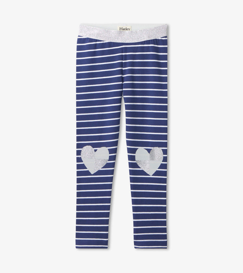 Hatley | Glitter Hearts Fun Waist Leggings