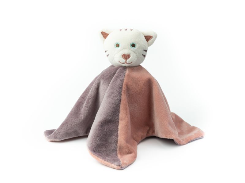 Hi-Hop | Peekaboo 2n1 Cuddly Mouse/Cat - Dusty Rose/Lilac