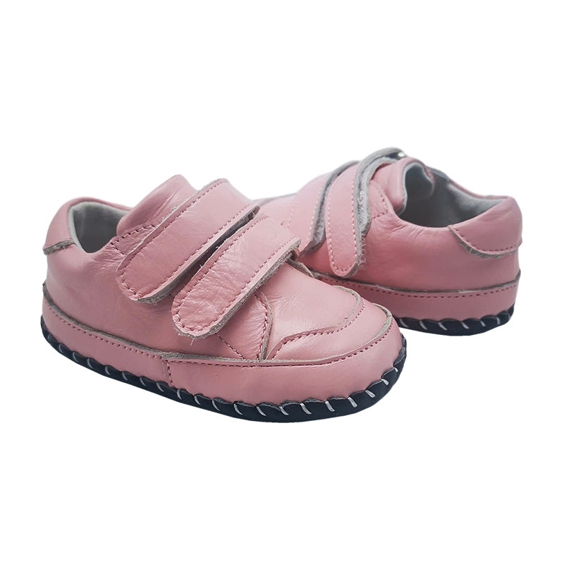 Little Chic | Pink Velcro Strap Shoes