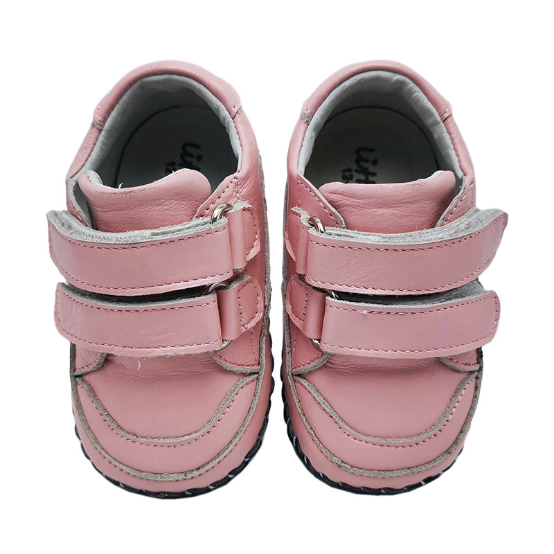 Little Chic | Pink Velcro Strap Shoes