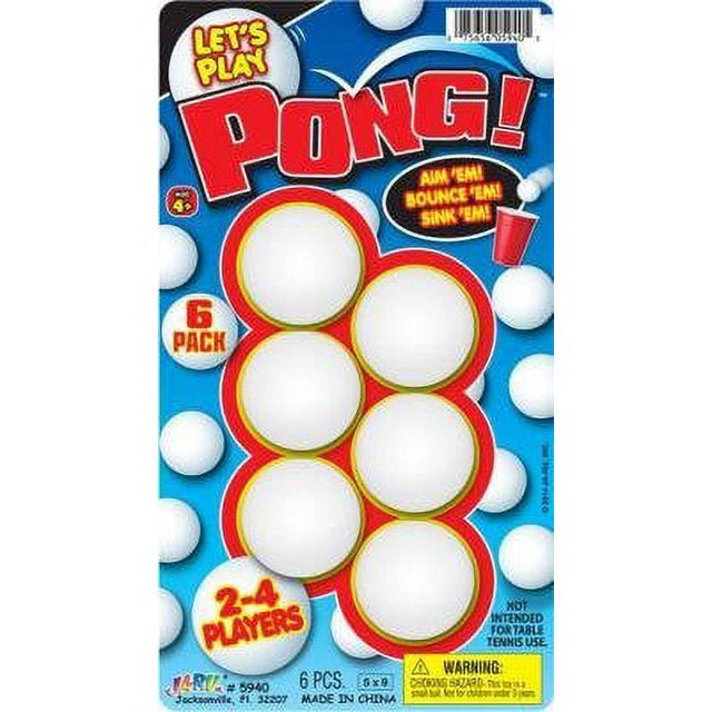 Ping Pong Balls - 6 pack