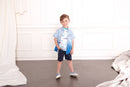 Hatley | Denim Dip Dye Short Sleeve Button Down Shirt