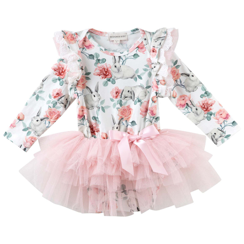 Designer Kidz | Bunny Floral Tutu Romper