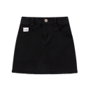 Cracked Soda | Elie Denim Skirt-Black