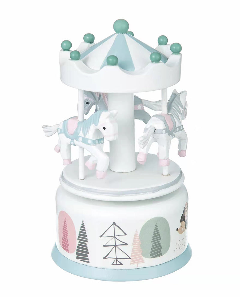 ToysLink | Wooden Musical Horse Carousel