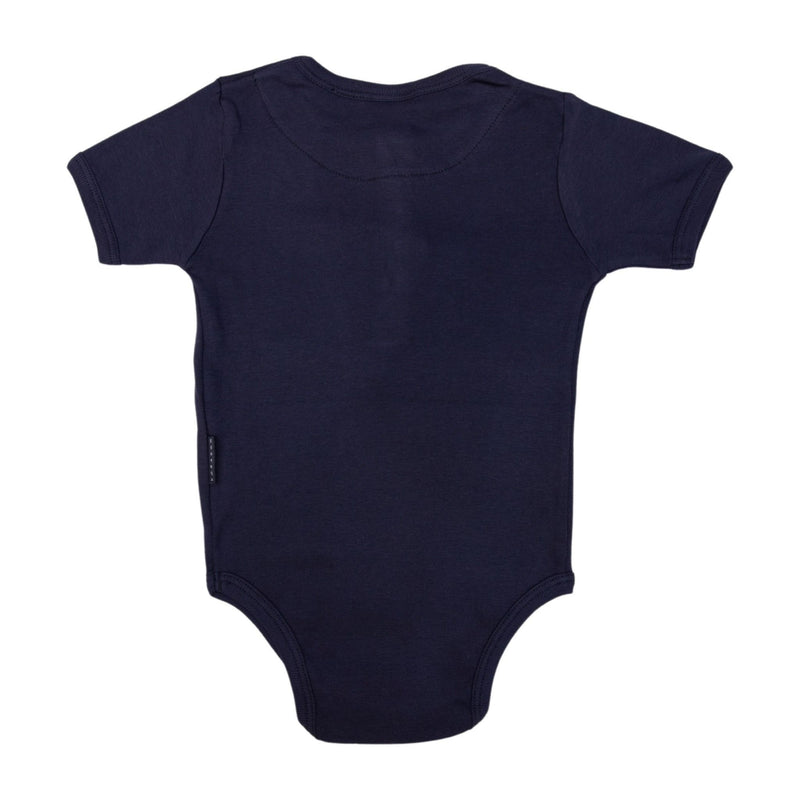 Korango | Baby Cotton/Modal Henley Summer Bodysuit - Navy