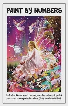 PAINT BY NUMBERS  WHITE FAIRY - CANVAS