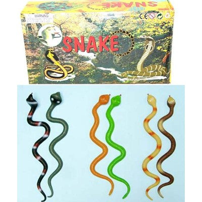 17" Rubber/plastic Snakes asst