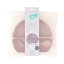 All4Ella | Silicone Plate with Straw & Spoon - Dusty Pink