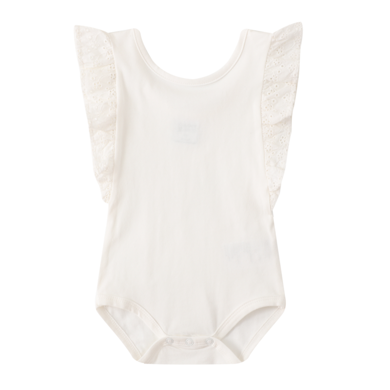 Cracked Soda | Holly Frill Bodysuit - Cream