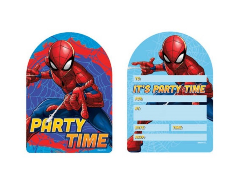 Artwrap | Spiderman Party Invitations 8pk