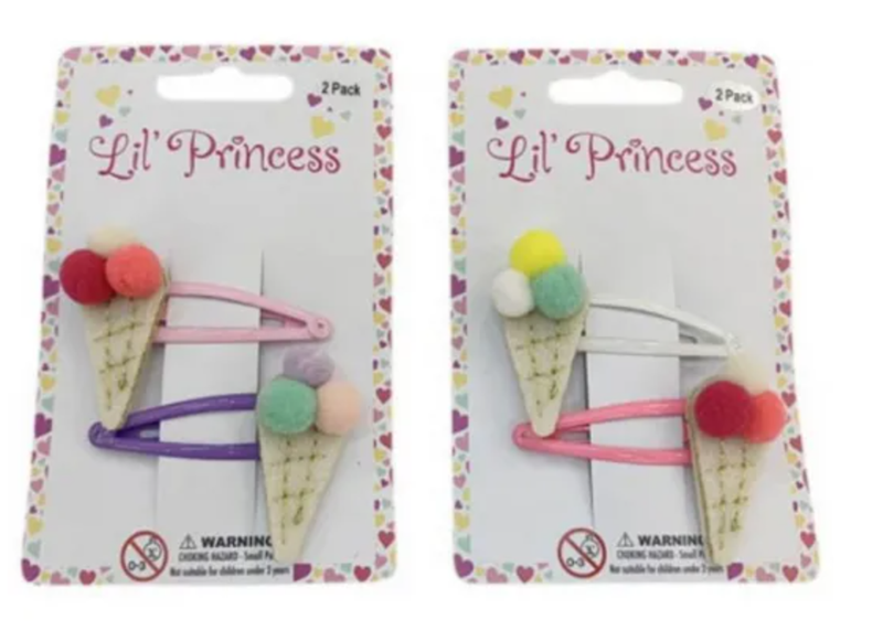 Lil Princess | Snap Ice-cream Clips - 4 pack
