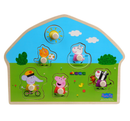 Wooden Peg Puzzle - Play Peppa Pig