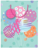 Artwrap Large Balloons Juv Girl Gift Bag