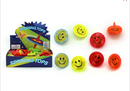 Smile Spinning Tops (4cm) 5 Assorted Colours