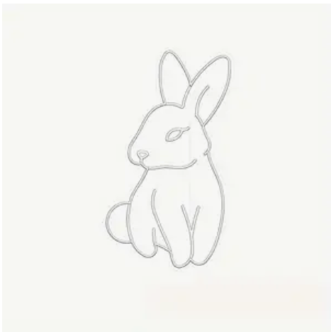 1pc, Cute Bunny Rabbit Cookie Cutter