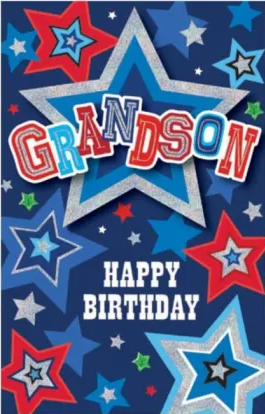 Grandson Birthday card - Premium card