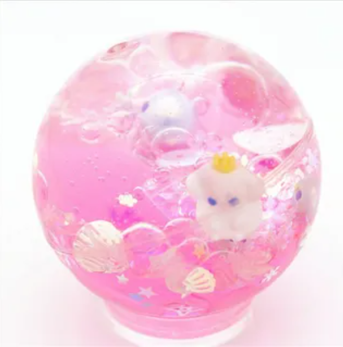 Bouncing Ball with floating Glitter Star