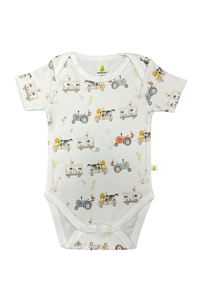 Imababy | Short Sleeve Bodysuit - Farmyard