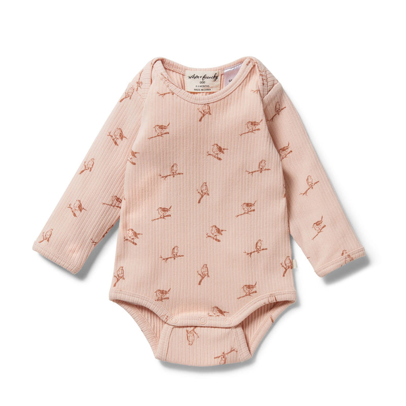 W & F | Organic Cotton Rib Robin Bodysuit