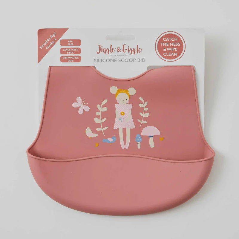 Jiggle & Giggle | Silicone Bib Set - In The Meadow - 3 Designs