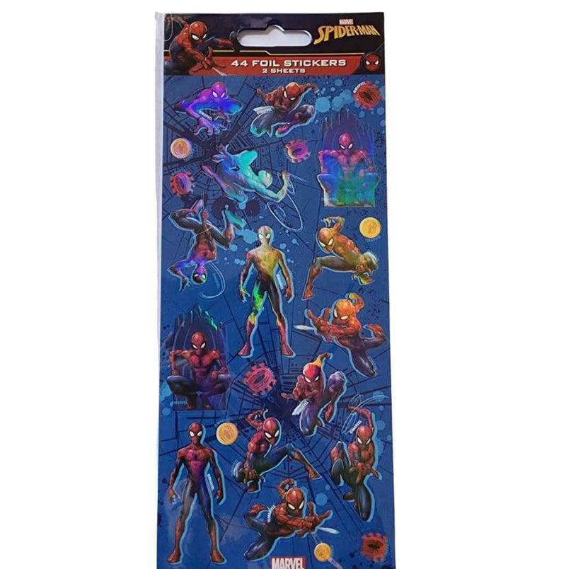 Spiderman Foil Stickers - 44pk