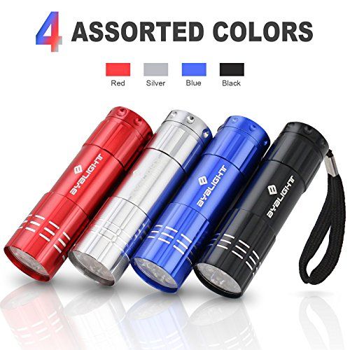 Super Bright Mini Aluminum LED 9 LED Flashlight Torch Light