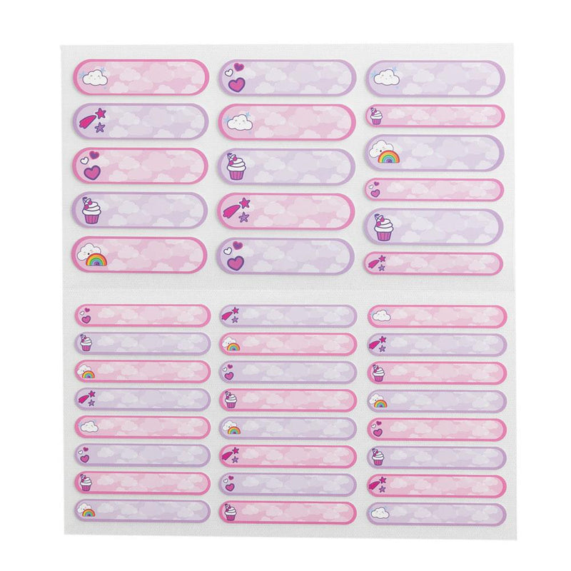 Spencil | Write & Iron On Name Labels -40pk Pink/Purple