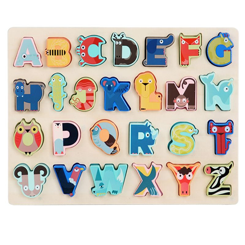 Blue Bunny Chunky Wooden ABC Puzzle