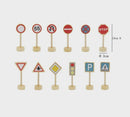 Wooden Road Sign Playset