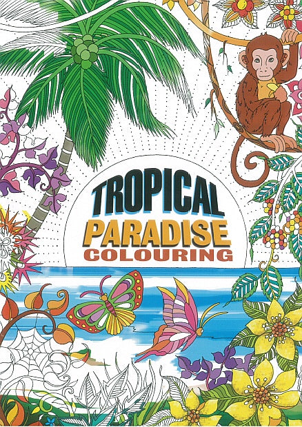 Tropical Paradise Adult Colouring Book