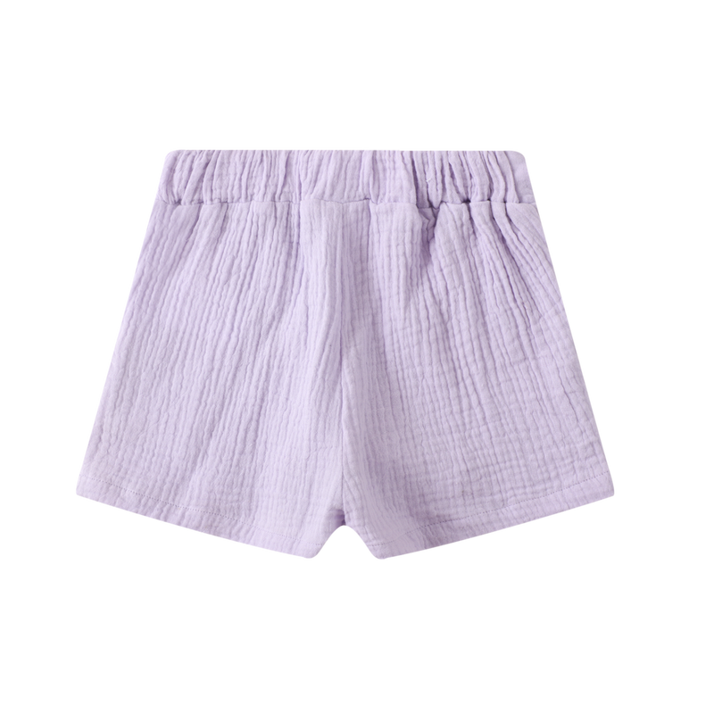 Cracked Soda | Florence Linen Shorts-Lilac