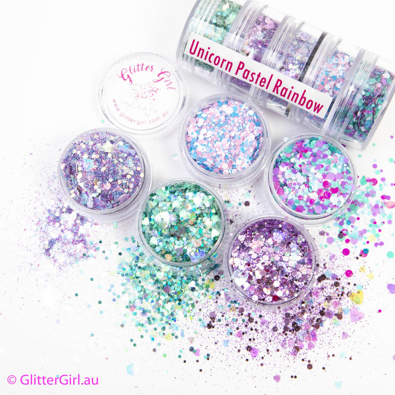 Glitter Girls - Glitter Pots  5pk - Asstd colours